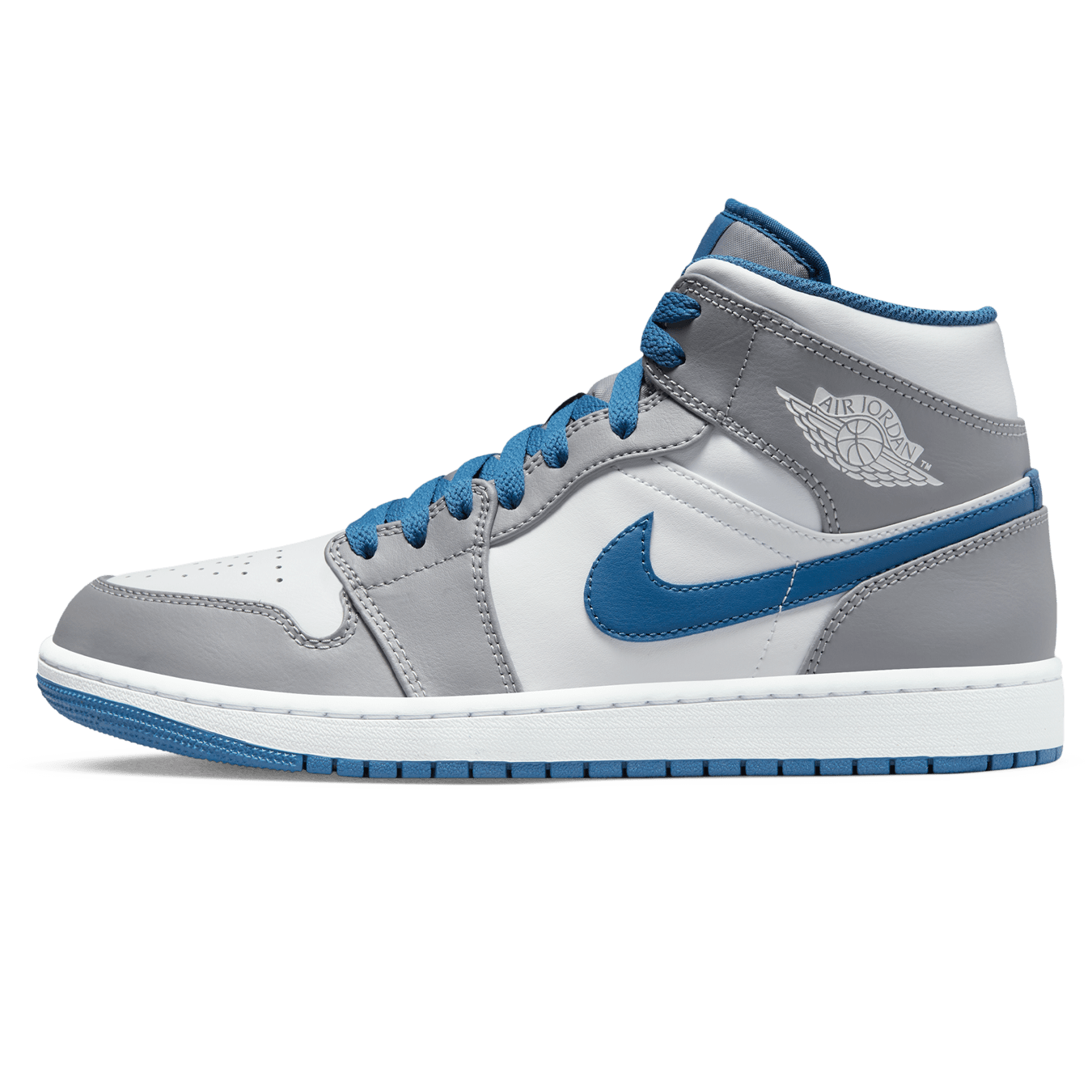 Air Jordan 1 Mid 'Cement True Blue'