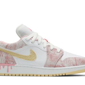 (Grade School) Air Jordan 1 Low Strawberry Ice Cream CW7104-601 Nicesnk