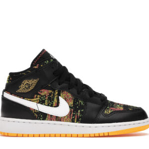 (Grade School) Air Jordan 1 Mid 'Black Laser Orange' 555112-003