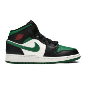 (Grade School) Air Jordan 1 Mid Black Pine Green 554725-067 Nicesnk