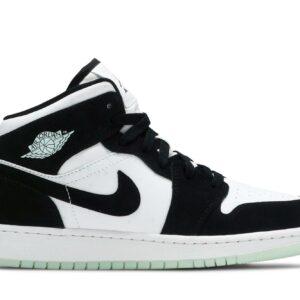 (Grade School) Air Jordan 1 Mid SE Glow in the Dark Panda BQ6931-103 Nicesnk