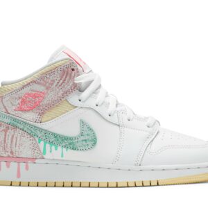 (Grade School) Air Jordan 1 Mid SE 'Ice Cream' DD1666-100