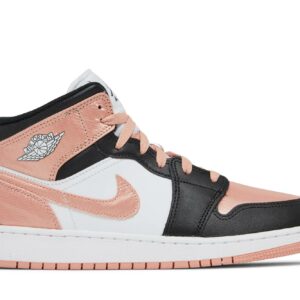(Grade School) Air Jordan 1 Mid 'White Light Madder Root' DM9077-108