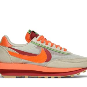sacai x CLOT x Nike LDWaffle Net Orange Blaze DH1347-100 Nicesnk