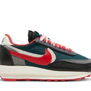 sacai x UNDERCOVER x Nike LDWaffle Midnight Spruce University Red DJ4877-300 Nicesnk