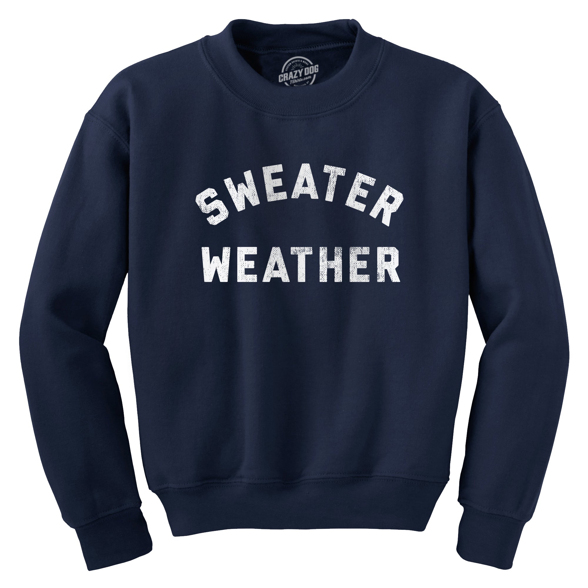 Sweater Weather Crew Neck Sweatshirt  theshoepalace
