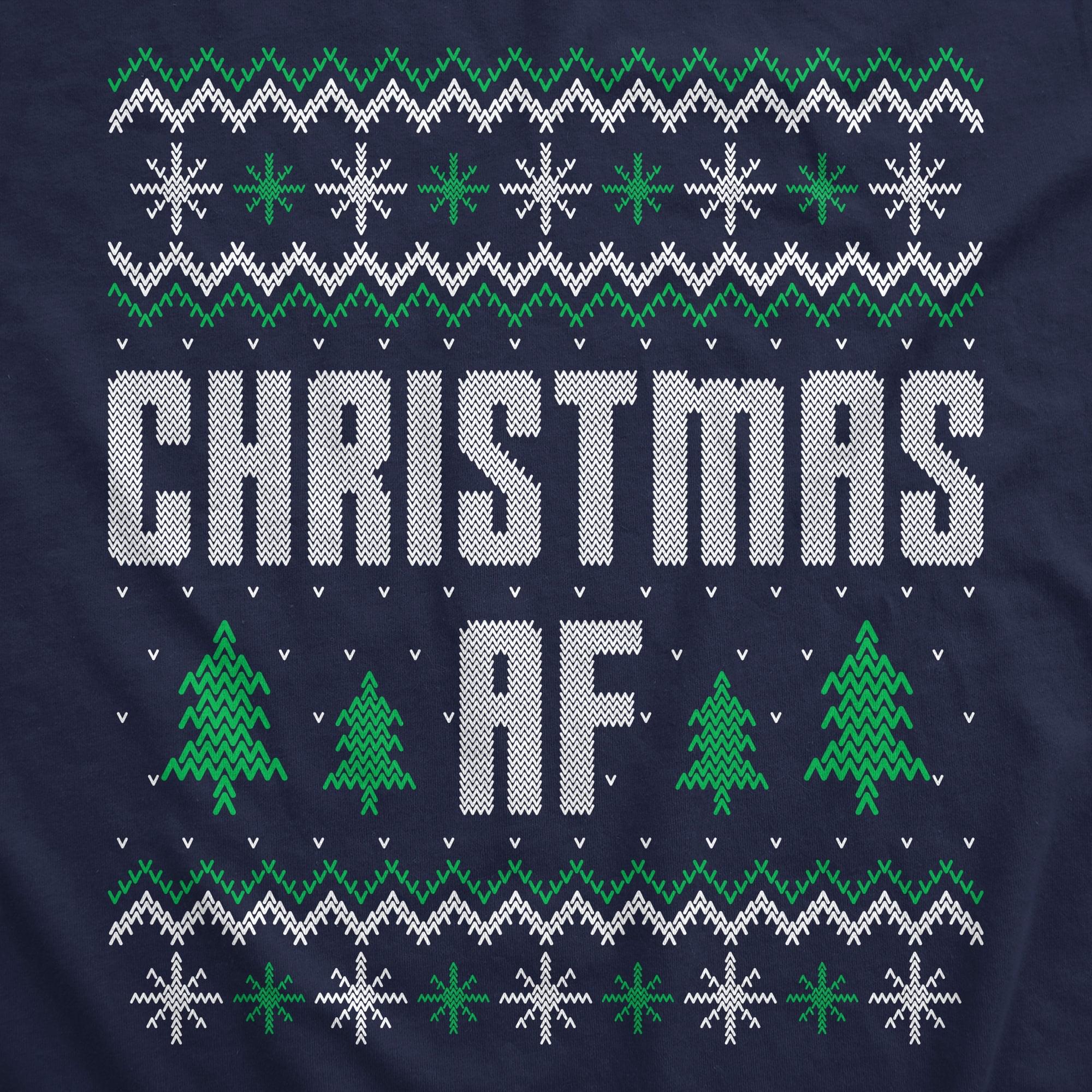 Christmas AF Crew Neck Sweatshirt  theshoepalace - Image 2